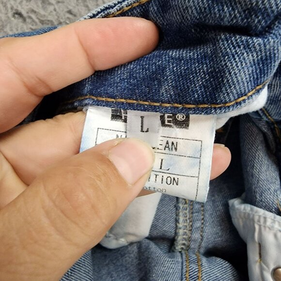 HDLTE Jeans Womens Large Faded Stretch High Rise Wide Leg - Picture 11 of 14